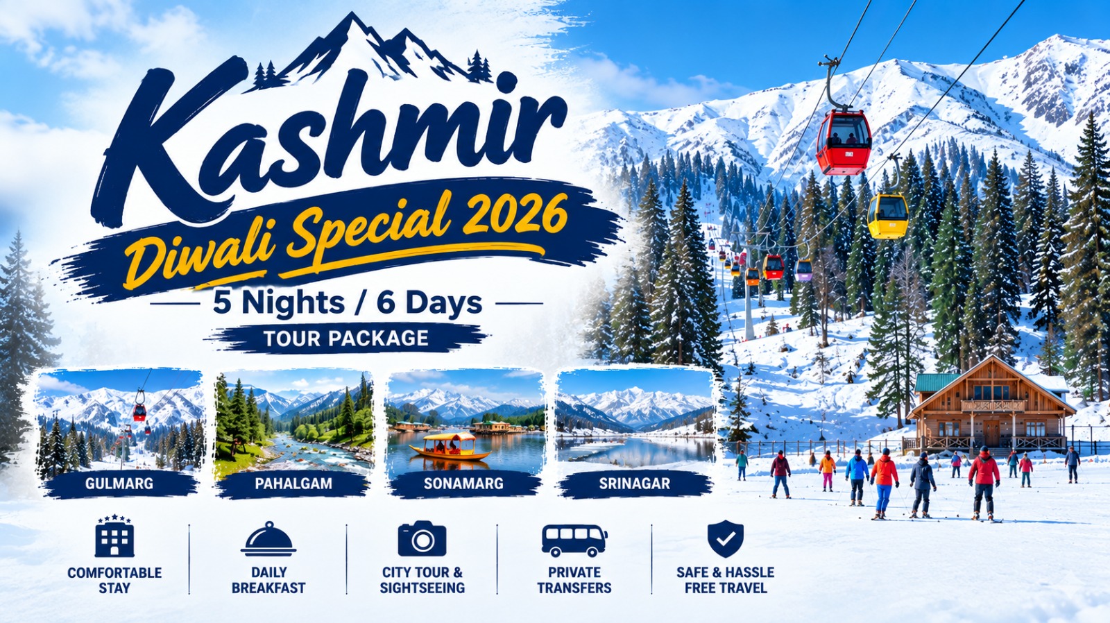 Kashmir Diwali Special 2026 – 5 Nights / 6 Days Tour Package