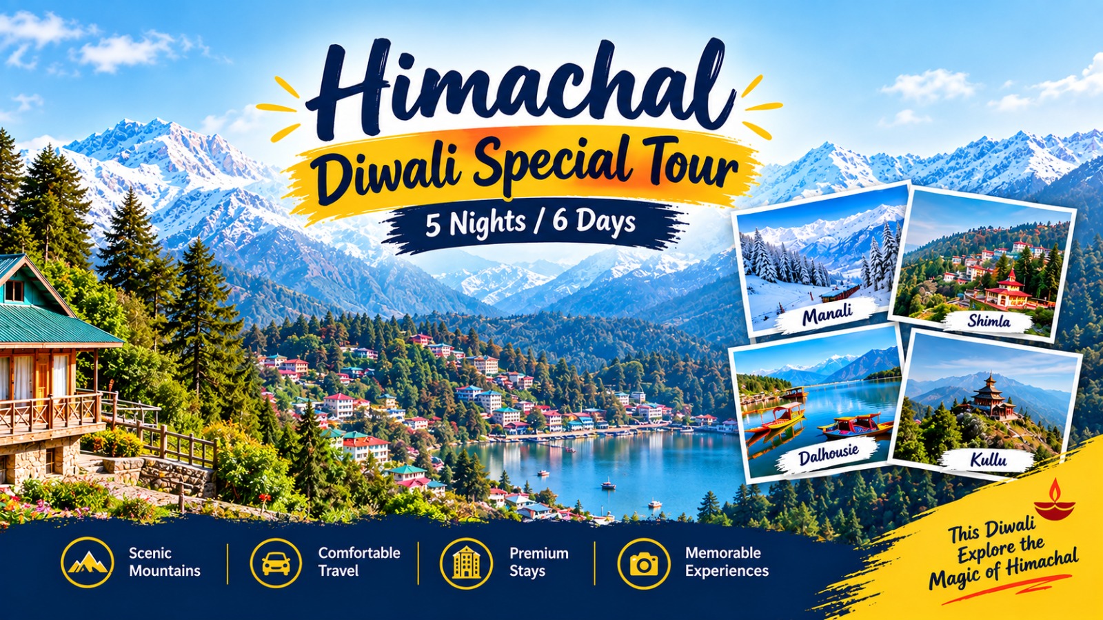Himachal Diwali Special Tour 5 Nights / 6 Days